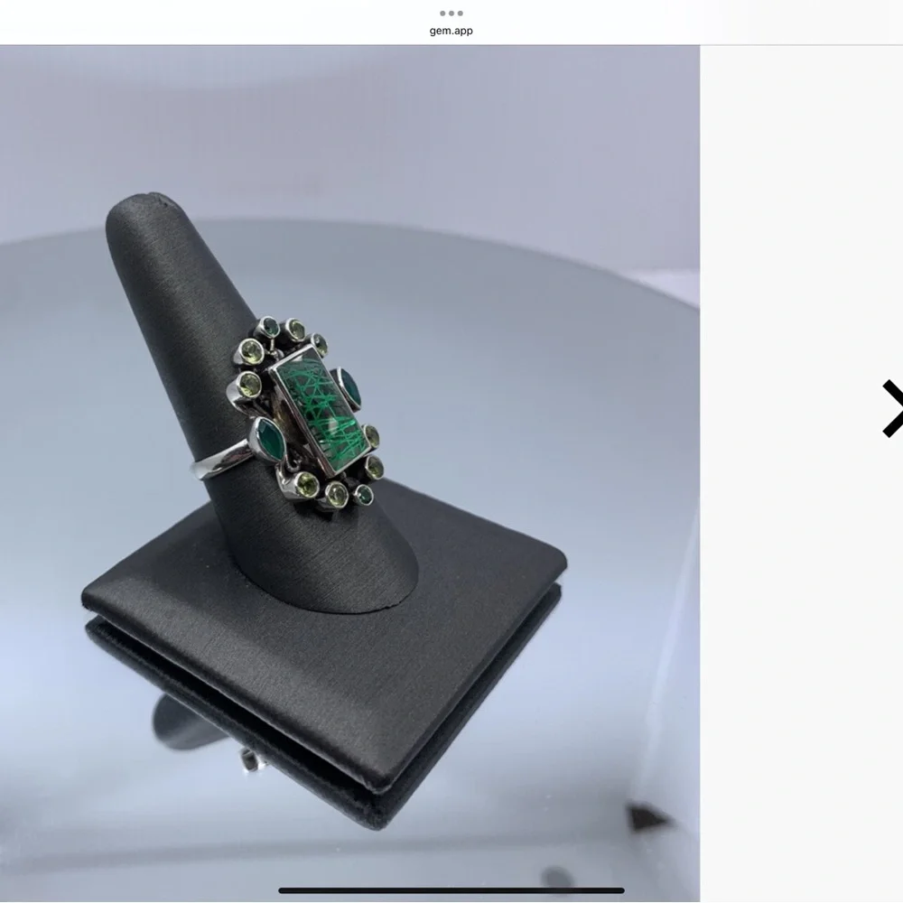 NEW Nicky Butler 925 Sterling Silver Peridot and Green Multi Gemstone Ring - Picture 3 of 6